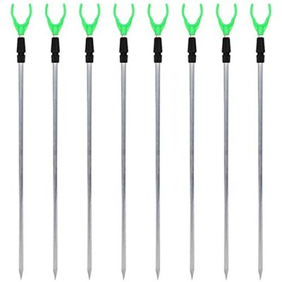 Okeeyseda 8-Piece Adjustable Metal Fishing Rod Holder Set