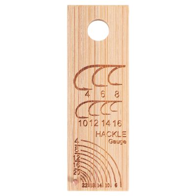 Okeeyseda Wooden Fishing Hook Gauge Ruler