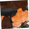 IMIKEYA Round Bar Stool Seat with Black PU and Soft Sponge view 3