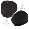 IMIKEYA Round Bar Stool Seat with Black PU and Soft Sponge view 4
