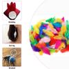 Colorful Natural Goose Feathers for Crafts, 6–12 cm, Multicolor view 4