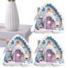Fairy Garden Door Wall Ornaments, Miniature Winter Holiday Decor view 1