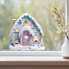 Fairy Garden Door Wall Ornaments, Miniature Winter Holiday Decor view 2