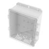 ABS Electrical Junction Box with Transparent Cover, White view 1