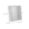 ABS Electrical Junction Box with Transparent Cover, White view 2