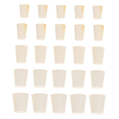 NAMOARLY 50-Piece Full Rubber Stopper Set, Heat- and Acid-Resistant, for Laboratory Tubes and Conical Flasks