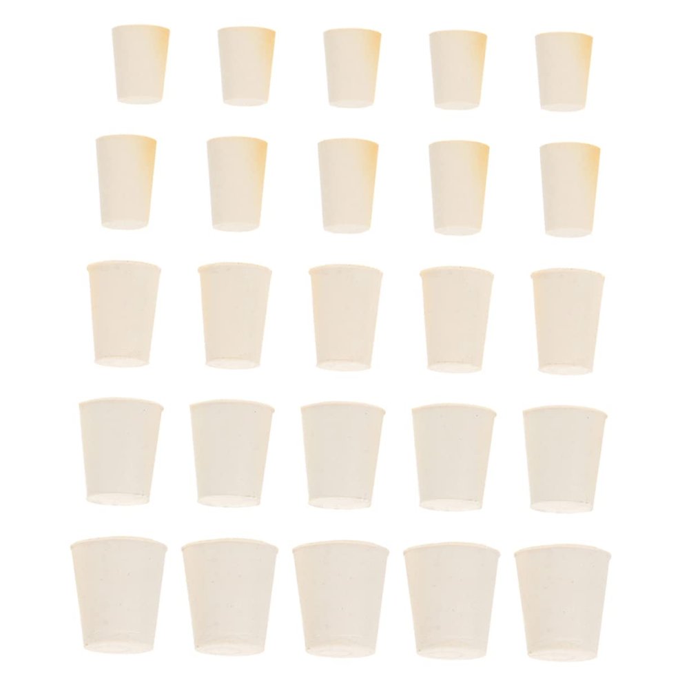 NAMOARLY 50-Piece Full Rubber Stopper Set, Heat- and Acid-Resistant, for Laboratory Tubes and Conical Flasks