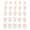 NAMOARLY 50-Piece Full Rubber Stopper Set, Heat- and Acid-Resistant, for Laboratory Tubes and Conical Flasks view 1