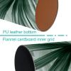 Desk Pen Holder with Tropical Palm Leaves, Sage Green view 2