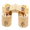 DECOMELODY 270-Degree Copper Hinge, Oval Vintage Design, Stable and Easy to Install for Wooden Boxes and Cabinet Doors view 1