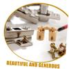 DECOMELODY 270-Degree Copper Hinge, Oval Vintage Design, Stable and Easy to Install for Wooden Boxes and Cabinet Doors view 3