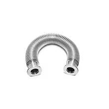 HBGNZU 1pc 304 Stainless Steel KF Vacuum Bellows Flexible Hose Pipe Fitting Adapter Coupling for Pump (Hard Bellows, KF25-300mm)