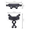 DIALFA Car Phone Holder for KIA KX5 2019–2022, 360° Rotating, One-Button Release, Air Vent Mount, Gray view 3