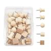 Mumuve 30-Pack Decorative Wooden Push Pins for Cork Boards and Walls view 1
