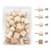 Mumuve 30-Pack Decorative Wooden Push Pins for Cork Boards and Walls view 3