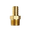 HBGNZU 1-Pc. Hose Barb, Metric Male Thread, Brass Nipple Coupling (M12×1.25 to 10 mm) view 1