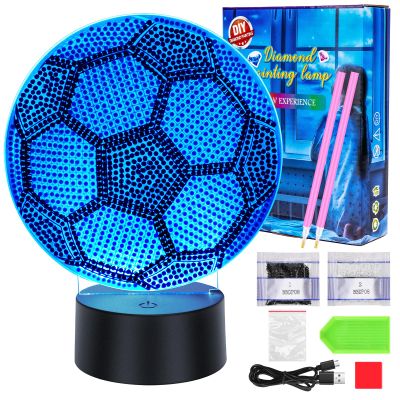 Zoyomax Soccer Ball Diamond Painting Night Light for Adults