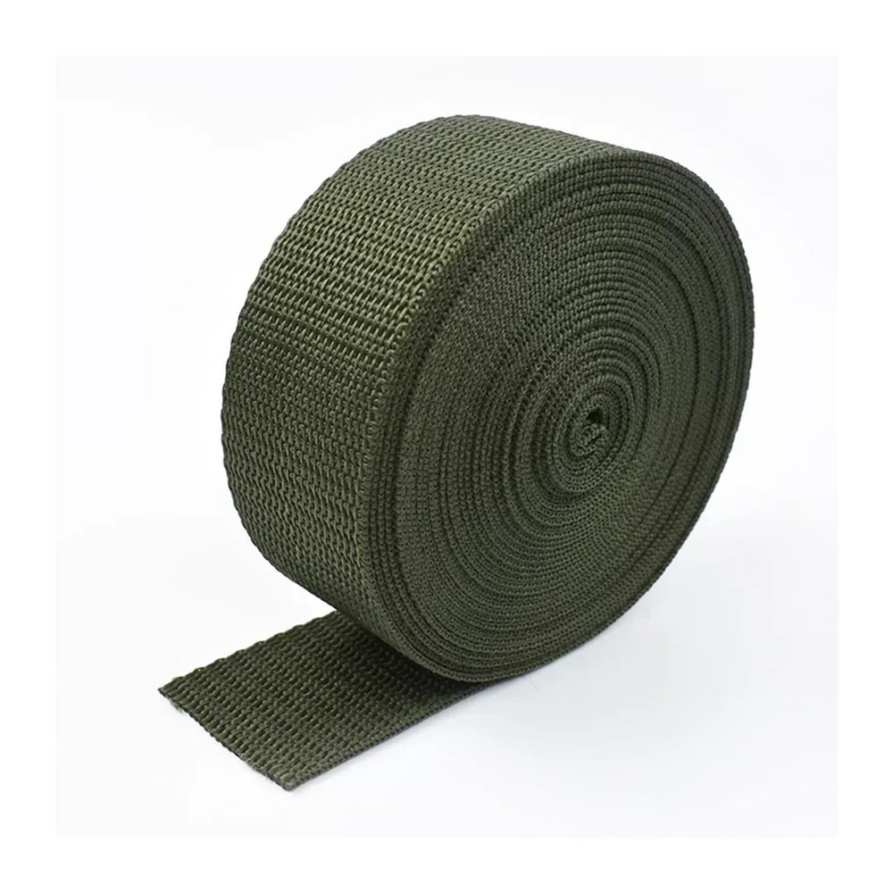 AQXYWQLL 5 m Webbing, 1.1 mm Thick, 20–50 mm Wide, Army Green, 25 mm