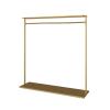 ZXFIYTBH Freestanding Coat Rack, Multifunctional, Gold, Large view 1