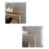 ZXFIYTBH Freestanding Coat Rack, Multifunctional, Gold, Large view 3