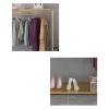 ZXFIYTBH Freestanding Coat Rack, Multifunctional, Gold, Large view 4