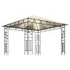Xichuzi 3 x 3 x 2.73 m Garden Gazebo with Mosquito Net, Cream White view 4