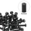 PATIKIL 24-Piece M4 x 20 mm Nylon Screw, Nut and Washer Set, Black view 4