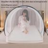 Breathable Mesh Sleep Net, Foldable Pop-Up Mosquito Tent, Lightweight Insect Protection, 90 x 90 x 190 cm (35.4 x 35.4 x 74.8 in), for Home and Camping view 3