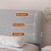 Bed Headboard Cushion Cover, Dark Gray, 150 × 55 × 10 cm view 2