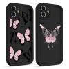 Phoona 2-Pack Cases for iPhone 12 Mini 5.4", Butterfly Black 42 view 1