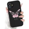 Phoona 2-Pack Cases for iPhone 12 Mini 5.4", Butterfly Black 42 view 3