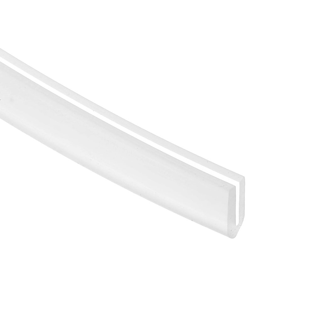 PATIKIL 13.1 ft U-Channel Edge Trim, Clear Silicone Rubber