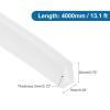 PATIKIL 13.1 ft U-Channel Edge Trim, Clear Silicone Rubber view 2
