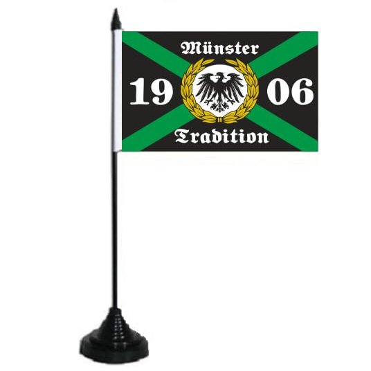 U24 Münster Tradition 1906 Table Flag, 10 x 15 cm