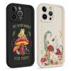Phoona 2-Pack Case for iPhone 12 Pro 6.1", Aesthetic Mushroom-White Pattern view 1