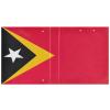 East Timor Flag Notebook, Large 3-Ring Binder with Clipboard view 2