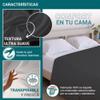 ECOMMERC3 Extra-Soft Cotton-Blend Flat Sheet for 105 cm Beds | Black view 4
