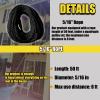 Rope Pulley Hoist - 50-Ft Block and Tackle, 3/8-Inch Rope, 5:1 Lift view 2