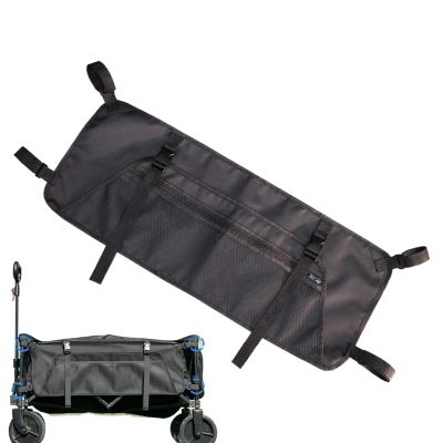Foldable Shopping Trolley with Wheels and 600D Oxford Side Bag