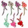 Embroidered Applique, 10 x 24 cm, 3D Flower, Yellow, Right view 2
