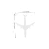 HOOTNEE White Aircraft Models, Reusable Plastic, 5 Pieces view 2
