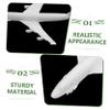 HOOTNEE White Aircraft Models, Reusable Plastic, 5 Pieces view 3