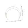 Healvian 2-Pack Gold Thin Metal Halo Headbands for Women, Lightweight and Deformation-Resistant for Cosplay and Photoshoots view 2