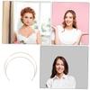 Healvian 2-Pack Gold Thin Metal Halo Headbands for Women, Lightweight and Deformation-Resistant for Cosplay and Photoshoots view 4