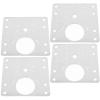 CHILDWEET 4-Piece Stainless Steel Cabinet Door Hinge Repair Plates view 1