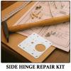 CHILDWEET 4-Piece Stainless Steel Cabinet Door Hinge Repair Plates view 3