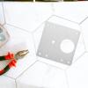 CHILDWEET 4-Piece Stainless Steel Cabinet Door Hinge Repair Plates view 4