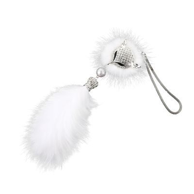 White Rhinestone Car Hanging Ornament