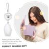 White Rhinestone Car Hanging Ornament view 3