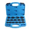 PMJMANKI Professional Metric Crowfoot Flare Nut Wrench Set, 15-Piece, 824 mm, Extended Reach for Automotive Maintenance view 4